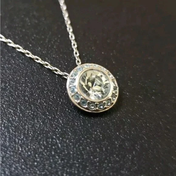 Swarovski Silver and Gold Pendant Necklace - Picture 2 of 4